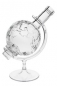 Preview: Weltkugel/Globus 500ml Glas, inkl. Plexiglas-Halterung, Mündung 19mm, Lieferung ohne Verschluss, bei Bedarf bitte separat bestellen!